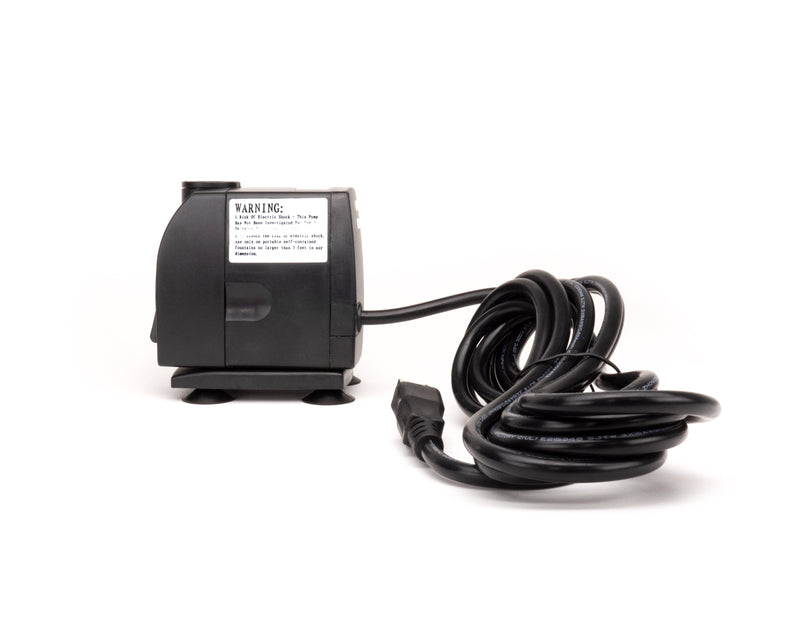 Mid-sized black plastic electronic pump with power cord.